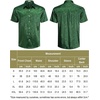 image:imageCOOFANDY Mens Silk Button Down Short Sleeve Dress Shirt02 Deep Green