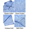 image:imageCOOFANDY Mens Silk Button Down Short Sleeve Dress Shirt02 Sky Blue