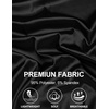 image:imageCOOFANDY Mens Silk Button Down Short Sleeve Dress ShirtBlackpure