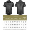image:imageCOOFANDY Mens Silk Button Down Short Sleeve Dress ShirtBlackpure