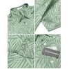 image:imageCOOFANDY Mens Silk Button Down Short Sleeve Dress ShirtLight Green