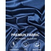 image:imageCOOFANDY Mens Silk Button Down Short Sleeve Dress ShirtNavy Bluepure