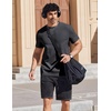 image:imageCOOFANDY Mens T Shirts Short Sleeve Heavyweight Tshirt Casual Crew Neck Tee Shirts for MenDark Grey