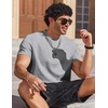 image:imageCOOFANDY Mens T Shirts Short Sleeve Heavyweight Tshirt Casual Crew Neck Tee Shirts for MenGrey