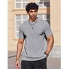 image:imageCOOFANDY Mens T Shirts Short Sleeve Heavyweight Tshirt Casual Crew Neck Tee Shirts for MenGrey