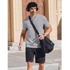 image:imageCOOFANDY Mens T Shirts Short Sleeve Heavyweight Tshirt Casual Crew Neck Tee Shirts for MenGrey