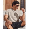 image:imageCOOFANDY Mens T Shirts Short Sleeve Heavyweight Tshirt Casual Crew Neck Tee Shirts for MenKhaki