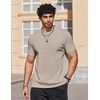 image:imageCOOFANDY Mens T Shirts Short Sleeve Heavyweight Tshirt Casual Crew Neck Tee Shirts for MenKhaki