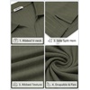 image:imageCOOFANDY Mens V Neck Polo Shirts Short Sleeve Golf TShirts Ribbed Knit Soft TeesArmy Green