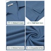 image:imageCOOFANDY Mens V Neck Polo Shirts Short Sleeve Golf TShirts Ribbed Knit Soft TeesBlue