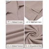 image:imageCOOFANDY Mens V Neck Polo Shirts Short Sleeve Golf TShirts Ribbed Knit Soft TeesKhaki