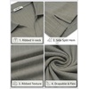 image:imageCOOFANDY Mens V Neck Polo Shirts Short Sleeve Golf TShirts Ribbed Knit Soft TeesLight Green