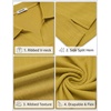 image:imageCOOFANDY Mens V Neck Polo Shirts Short Sleeve Golf TShirts Ribbed Knit Soft TeesYellow