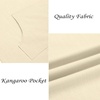 image:imageCOOFANDY Mens VNeck Linen Robe Short Sleeve Kaftan Thobe Long Gown Casual Shirt for Beach SummerBeige