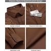 image:imageCOOFANDY Mens Western Cowboy Shirt Long Sleeve Embroidered Shirt Slim Fit Cotton Casual Button Down ShirtCoffee