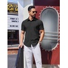 image:imageCOOFANDY Mens Wrinkle Free Shirts 2026 Short Sleeve Casual Button Down Summer Dress ShirtsDeep Gray