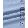 image:imageCOOFANDY Mens Wrinkle Free Shirts 2026 Short Sleeve Casual Button Down Summer Dress ShirtsLight Blue