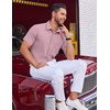 image:imageCOOFANDY Mens Wrinkle Free Shirts 2026 Short Sleeve Casual Button Down Summer Dress ShirtsPink