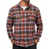 image:imageCOOFANDY Mens Flannel Shirts Long Sleeve Plaid Button Down Shirt Cotton Casual Work Shirts with PocketsBrown Red