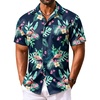 image:imageCOOFANDY Mens Hawaiian Shirt Short Sleeve Summer Button Down Shirts Tropical Vacation Beach Aloha Shirts with PocketNavy  Flamingo