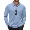image:imageCOOFANDY Mens Polo Shirt Long Sleeve Golf Shirt Lightweight UPF 50 Sun Protection Quick Dry Moisture Wicking Collared ShirtBlue