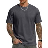 image:imageCOOFANDY Mens T Shirts Short Sleeve Heavyweight Tshirt Casual Crew Neck Tee Shirts for MenDark Grey