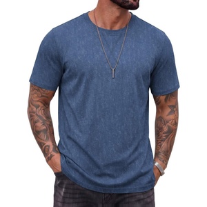 image:imageCOOFANDY Mens 100 Cotton TShirts Short Sleeve T Shirt Crew Neck Tees Casual Wash Basic Tee ShirtsNavy