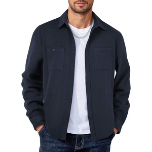 image:imageCOOFANDY Mens Flannel Shirts Long Sleeve Casual Cotton Plaid Button Down Shirt Jacket with PocketsNavy Blue
