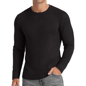 image:imageCOOFANDY Mens Long Sleeve Muscle T Shirts Slim Fit Casual Crew Neck Ribbed Tee ShirtsBlack