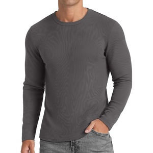 image:imageCOOFANDY Mens Long Sleeve Muscle T Shirts Slim Fit Casual Crew Neck Ribbed Tee ShirtsDark Gray