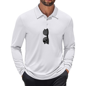 image:imageCOOFANDY Mens Polo Shirt Long Sleeve Golf Shirt Lightweight UPF 50 Sun Protection Quick Dry Moisture Wicking Collared ShirtWhite