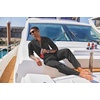 image:imageCOOFANDY Mens 2 Piece Cotton Sets Casual Long Sleeve Cuban Henley Shirt and Loose Pants Set Beach Vacation OutfitsDark Grey