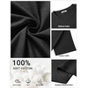 image:imageCOOFANDY Mens Cotton TShirts Oversized Shirt Short Sleeves Streetwear Loose Fit Summer Tee Tops Washed Basic Unisex Shirts01 Black