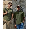 image:imageCOOFANDY Mens Cotton TShirts Oversized Shirt Short Sleeves Streetwear Loose Fit Summer Tee Tops Washed Basic Unisex ShirtsArmy Green