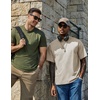 image:imageCOOFANDY Mens Cotton TShirts Oversized Shirt Short Sleeves Streetwear Loose Fit Summer Tee Tops Washed Basic Unisex ShirtsBeige