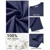 image:imageCOOFANDY Mens Cotton TShirts Oversized Shirt Short Sleeves Streetwear Loose Fit Summer Tee Tops Washed Basic Unisex ShirtsNavy Blue