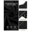 image:imageCOOFANDY Mens Henley Shirts Short Sleeve Casual Button TShirts Basic Tee Shirts Summer Vintage T Shirts with PocketA Pure Black