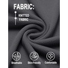 image:imageCOOFANDY Mens Knit Polo Shirts Casual Short Sleeve Button Down Shirts Crochet Classic Golf Polo Collared ShirtsBlack With Grey Stripes