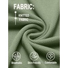 image:imageCOOFANDY Mens Knit Polo Shirts Casual Short Sleeve Button Down Shirts Crochet Classic Golf Polo Collared ShirtsLight Green