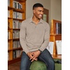 image:imageCOOFANDY Mens Long Sleeve Polo Shirts Classic Casual Button Polo Tee Lightweight Collared Golf ShirtLight Khaki