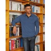 image:imageCOOFANDY Mens Long Sleeve Polo Shirts Classic Casual Button Polo Tee Lightweight Collared Golf ShirtNavy Blue New