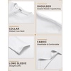 image:imageCOOFANDY Mens Long Sleeve Shirts Crew Neck Cotton T Shirt Basic Casual Shirts Solid Classic TeeAll White