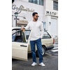 image:imageCOOFANDY Mens Long Sleeve Shirts Crew Neck Cotton T Shirt Basic Casual Shirts Solid Classic TeeAll White