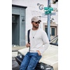 image:imageCOOFANDY Mens Long Sleeve Shirts Crew Neck Cotton T Shirt Basic Casual Shirts Solid Classic TeeAll White