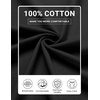 image:imageCOOFANDY Mens Long Sleeve Shirts Crew Neck Cotton T Shirt Basic Casual Shirts Solid Classic TeeBlack