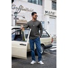 image:imageCOOFANDY Mens Long Sleeve Shirts Crew Neck Cotton T Shirt Basic Casual Shirts Solid Classic TeeDark Grey