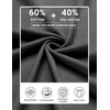 image:imageCOOFANDY Mens Long Sleeve Shirts Crew Neck Cotton T Shirt Basic Casual Shirts Solid Classic TeeDark Grey
