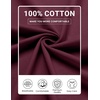 image:imageCOOFANDY Mens Long Sleeve Shirts Crew Neck Cotton T Shirt Basic Casual Shirts Solid Classic TeeDark Red