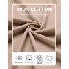 image:imageCOOFANDY Mens Long Sleeve Shirts Crew Neck Cotton T Shirt Basic Casual Shirts Solid Classic TeeKhaki