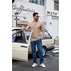 image:imageCOOFANDY Mens Long Sleeve Shirts Crew Neck Cotton T Shirt Basic Casual Shirts Solid Classic TeeKhaki